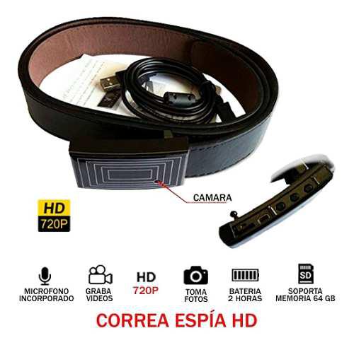 Cinturón Correa Espía Hd 720p Audio Video Imperceptible