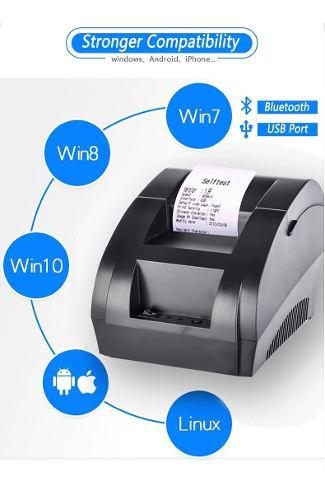 Impresora Ticket Termica Bluetooth Usb Pos 58mm Ios+androi