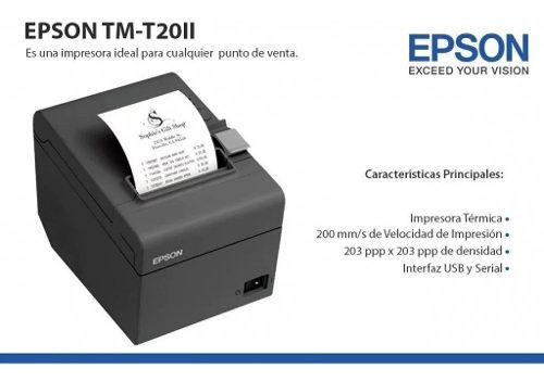Impresora Térmica Epson Tm-t20ii, Conectividad, Usb