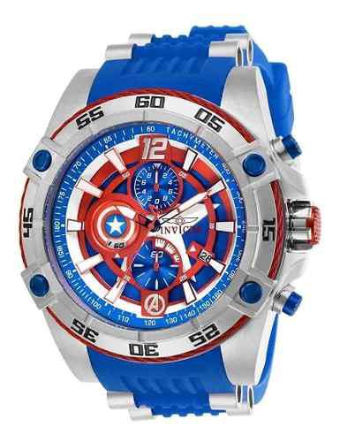 Reloj Invicta Marvel Hombre Capitan América 100% Original