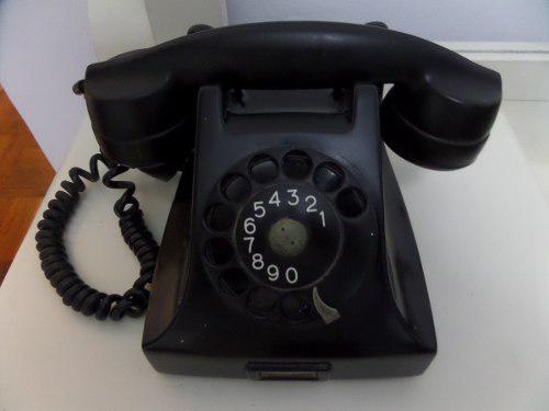 Antiguo Telefono De Disco En Baquelita Funcionando