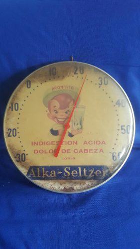 Antiguo Termometro Publicitario - Alka - Seltzer.