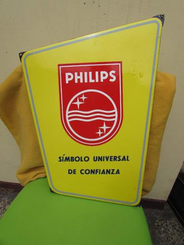 Tesoros, Letrero Publicitario Philips Enlozado