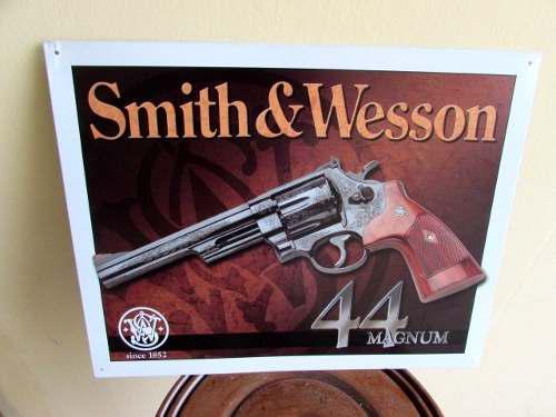 Tesoros Letrero Publicitario Smith & Wesson De Lata