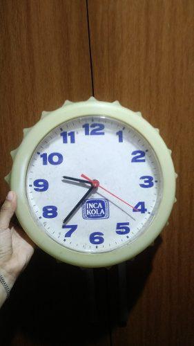 Yh Antiguo Reloj Inka Kola Publicidad Chapa Funciona Usado C