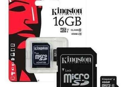 Memoria Micro Sd Microsd 16 Gb 16gb Kingston Clase 10