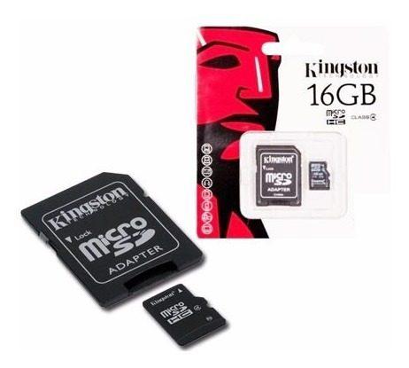 Memoria Microsd 16gb Clase 4 + Adaptador Sd Kingston Lince