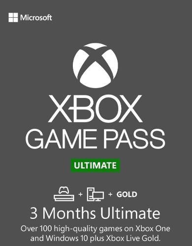 Xbox Game Pass Ultimate 3 Meses Xbox One / Pc Codigo Digital