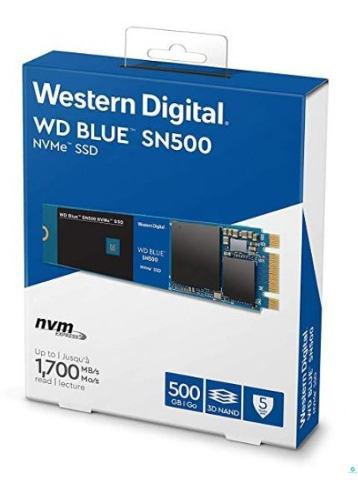 Disco Western Digital Wd Blue, 500gb, M.2 2280, Pcie Gen3