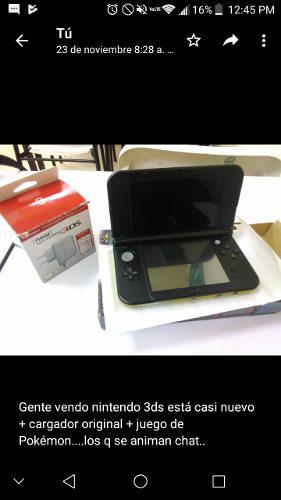 Nintendo 3ds + Juego De Pokémon + Cargador Original