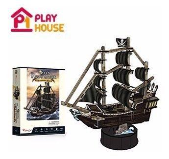 Rompecabezas 3d Barco Pirata Quenn Annes Revenge-playhouse