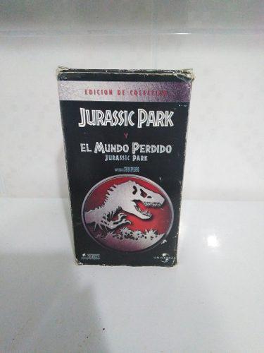 Vhs Original De Colección Jurassic Park Y Mundo Perdido