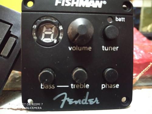 Fishman Isys Fender Ecualizador Guitarra Preamp Afinador