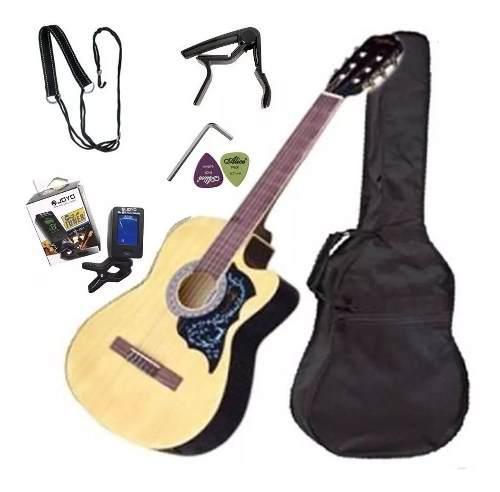 Guitarra Acústica Importada Mastil Reforzado Pack De