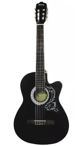 Guitarra Acustica Importadal Calidad Con Corte Color Negro