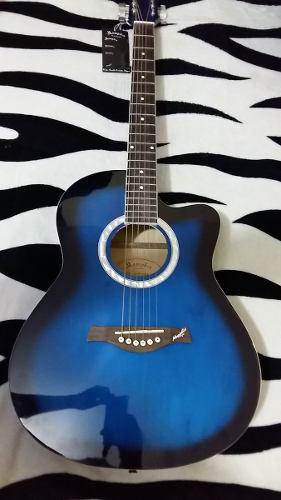 Guitarras Electroacústicas Menphis Azul Nueva