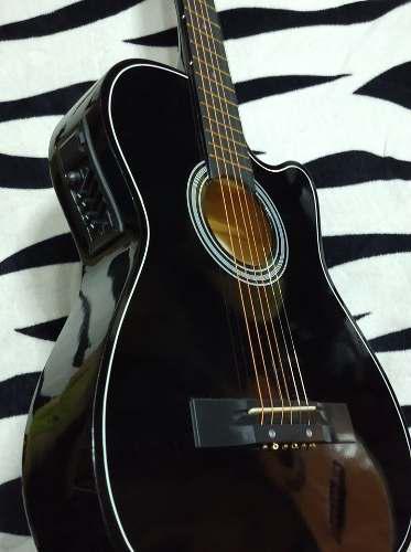 Llego!!! Guitarra Electroacustica Color Negro Marca Vozzex