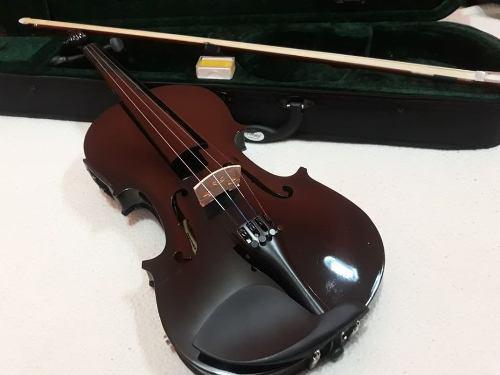 Nuevo!!!! Violin Importado, Color Negro Electroacustico