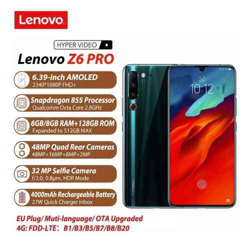 Lenovo Z6 Pro Snapdragon 855 8gb 128gb 4000ma Global Android
