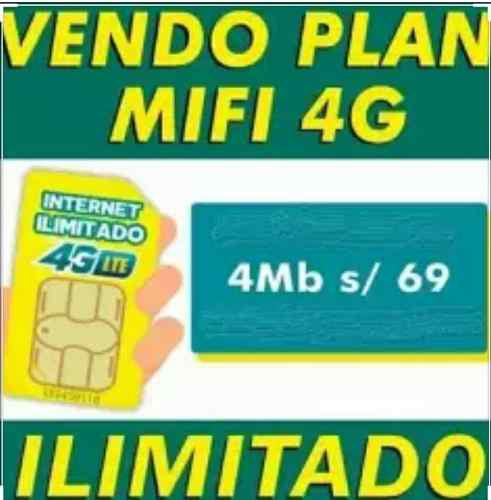 Mifi Bitel Internet Ilimitado Plan Antiguo 4 Mbps 4g Chip