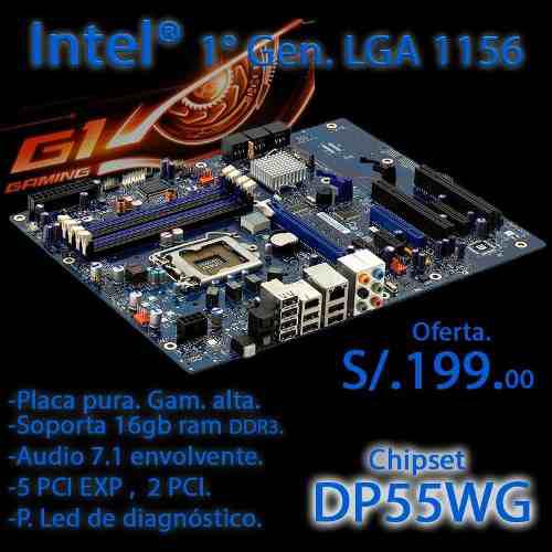 Placa Intel Dp55 Primera Generacion Lga 1156 (xeon,i7,i5)