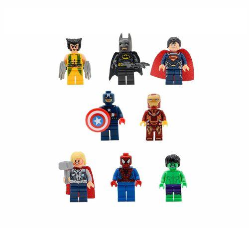 8 Minifiguras Marvel Figuras Compatibles Con Lego