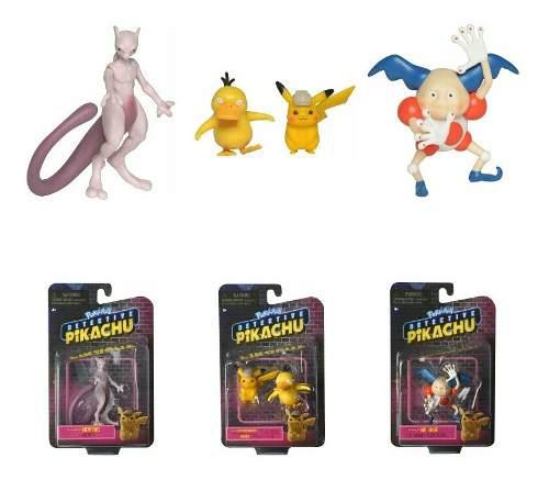 Figuras De Pikachu, Psyduck, Mewtwo Y Mr. Mime De Pokemon