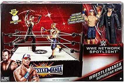 Mattel Wwe Wrestlemania Superstar Ring Con Figuras De