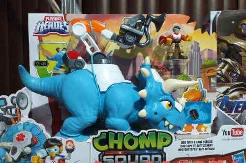 Chomp Squad Dinosaurio - Doc Tops & Sam Scrubs - Playskool