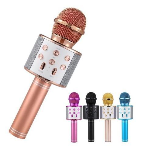 Microfono Con Parlante Karaoke Inalambrico Bluetooth Y Usb