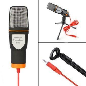 Microfono Condensador Mini Tripie Plug Semiprofesional Nuevo