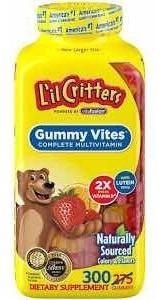 Vitaminas Lil Critters 300 Gomitas Masticables Sellados