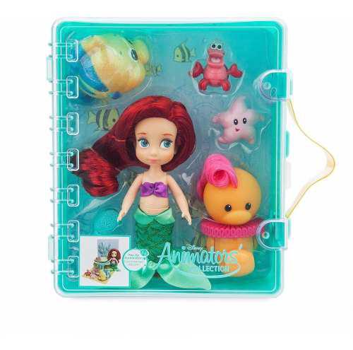 Ariel Sirenita Mini Animators Playset Disney Store Importado
