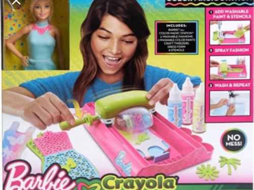 Barbie Crayola Estacion De Diseño De Modas.
