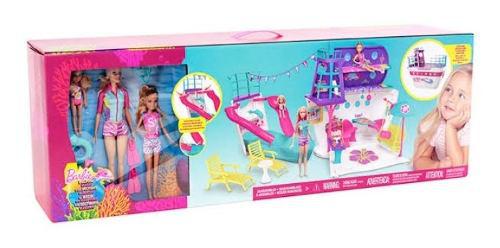 Barbie Crucero De Lujo, Incluye 3 Muñecas