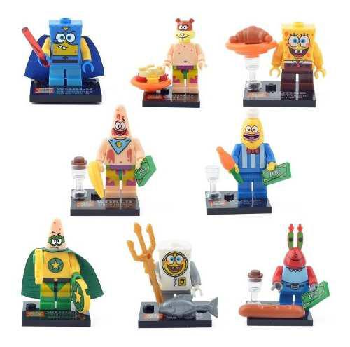 Bob Esponja Coleccion Compatibles Con Lego X 8