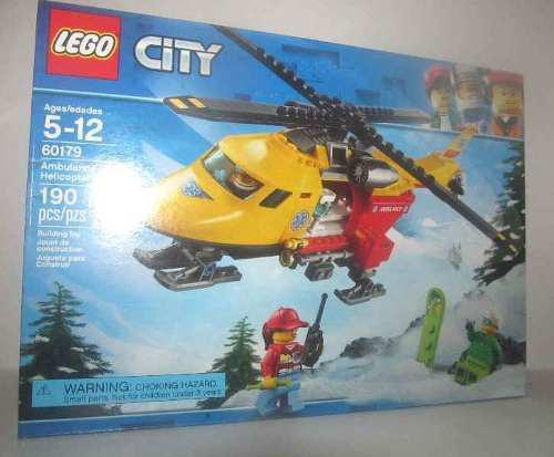 Lego 60179 Helicoptero Emergencia City Fotos Reales En Stock