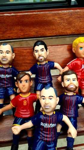 Muñequitos Futbol Muñecos Barcelona, Lionel Messi Piqué