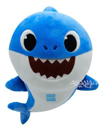 Peluche Baby Shark Daddy Azul Tiburon Importado
