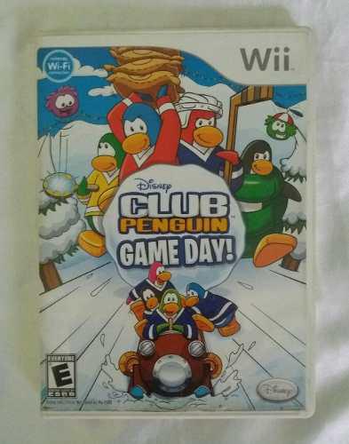 Club Penguin Game Day Caja Vacia Manual Nintendo Wii