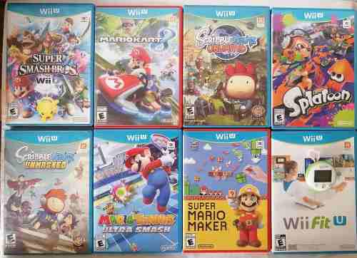Nintendo Wii U Negro + 8 Juegos