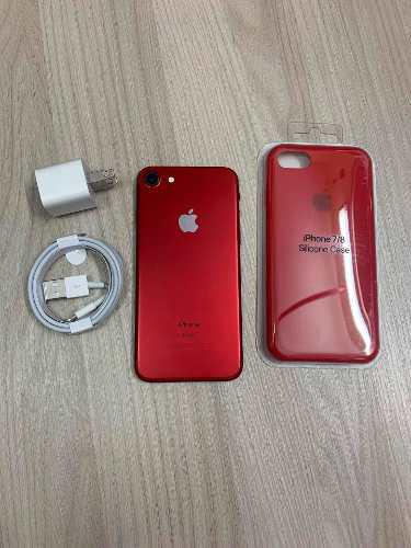 iPhone 7 128gb Red En Buen Estado Con. Cargador