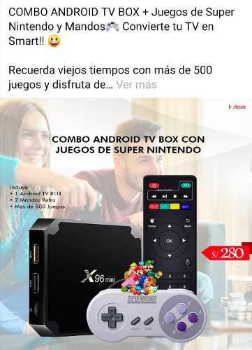 Android Tv Box Con Juegos De Super Nintendo Precio A Tratar