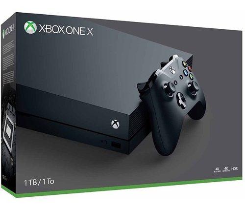Consola Microsoft Xbox One X 1tb Black Color Negro