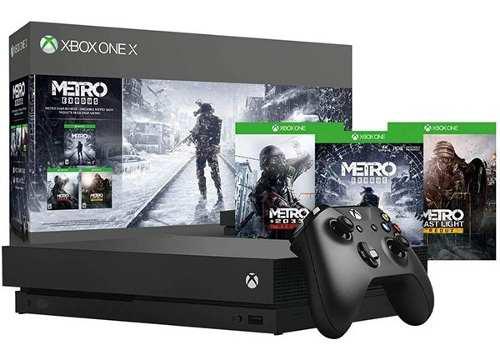 Consola Microsoft Xbox One X 1tb Metro Exodus Saga Bundle