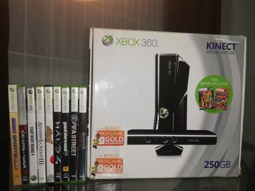 Vendo Xbox360 Con Kinect Juegos Físicos Y Digitales