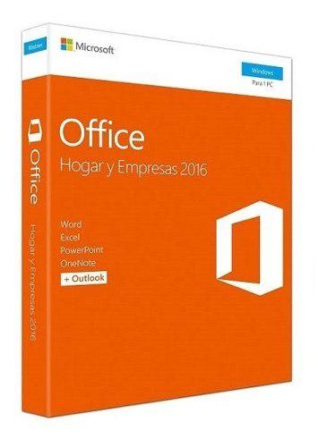 Office 2016 Hogar Y Empresas Fisico Sellado