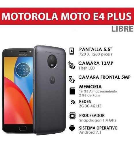 Celular Moto E4 Plus Plateado