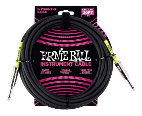 Cable Para Guitarra Bajo Teclado Ernie Ball 6 Metros