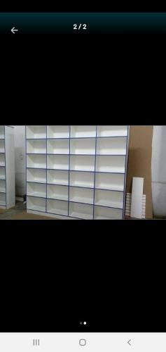 Mueble De Melanine Color Blanco De 18mm Para Bazar Libreria